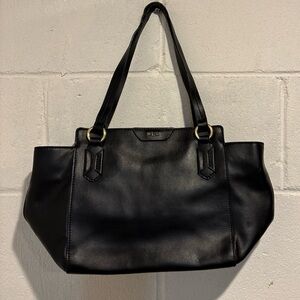 Lauren Ralph Lauren satchel shoulder bag black leather purse